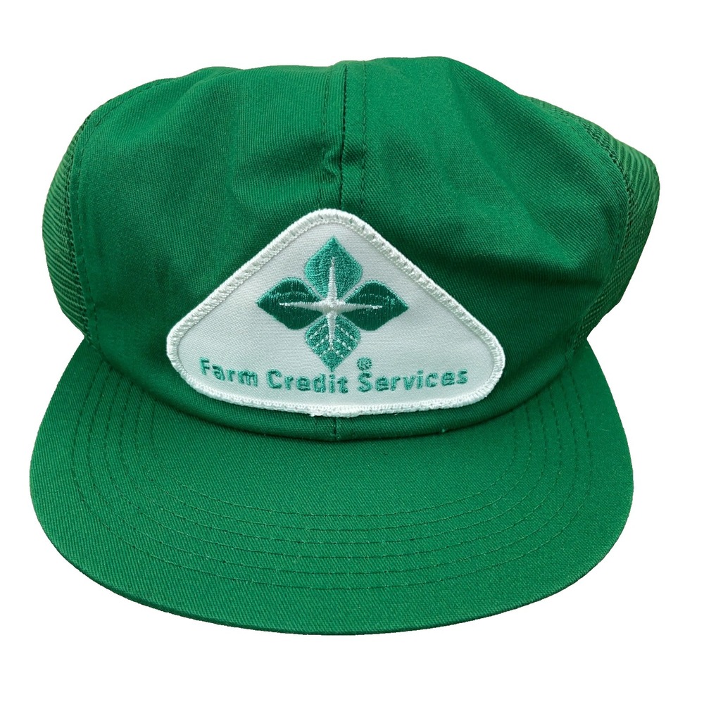 Vintage K Products Trucker Hat Made In USA 80s Mesh Farm Credit Patch Snapback